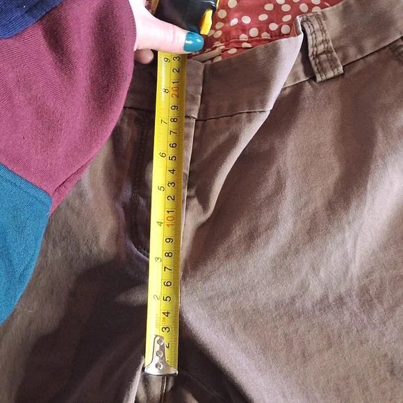 J Crew Womens Size 8 Short City Fit Mauve Brown Remi Chino Pants Stretch EUC - Picture 9 of 11